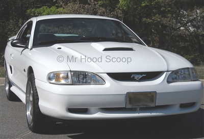 Ford Mustang Hood Scoop Kit With Grille Insert HS008 unpainted or painted 1994-1998